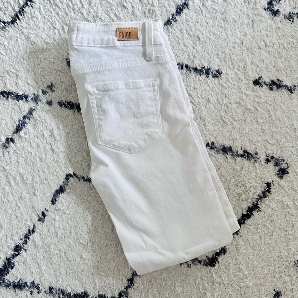 White Paige skinny jeans